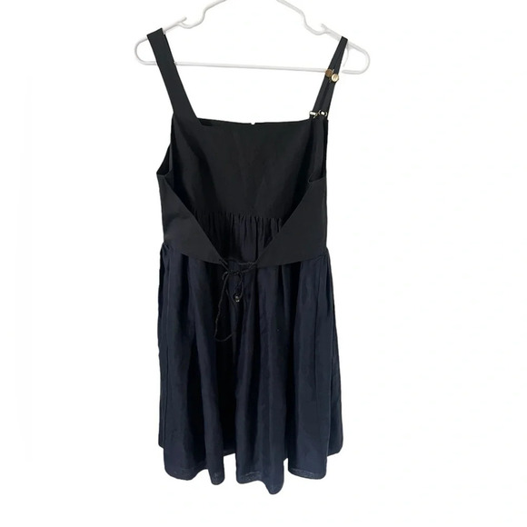 Proenza Schouler Black Cotton Silk Mini Dress - Picture 1 of 10